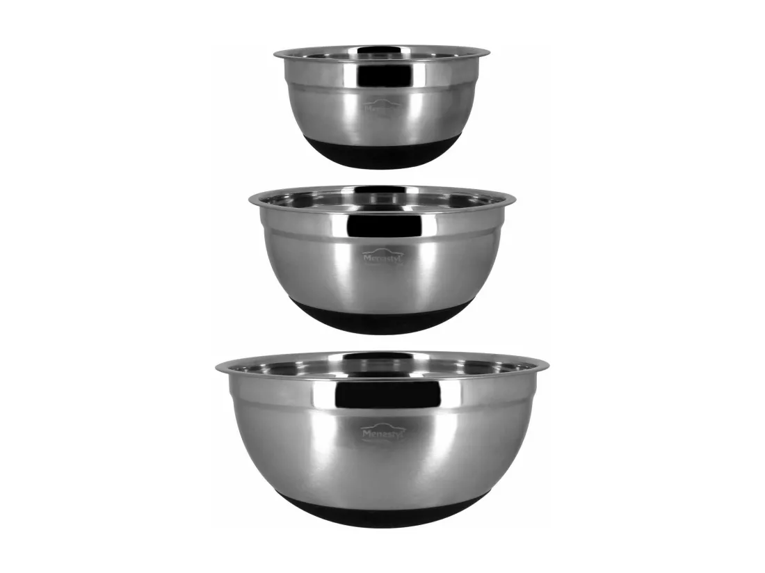 Menastyl - Bol A Melanger En Acier Inoxydable 22cm 2.5l Anti Derapant