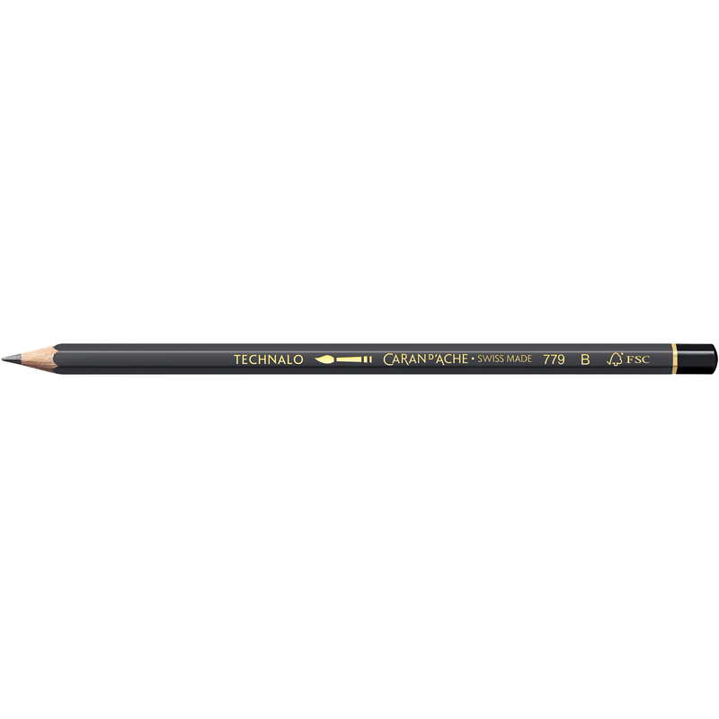 Caran d'Ache Bleistift Technalo 779, 3 mm, 6B, schwarz