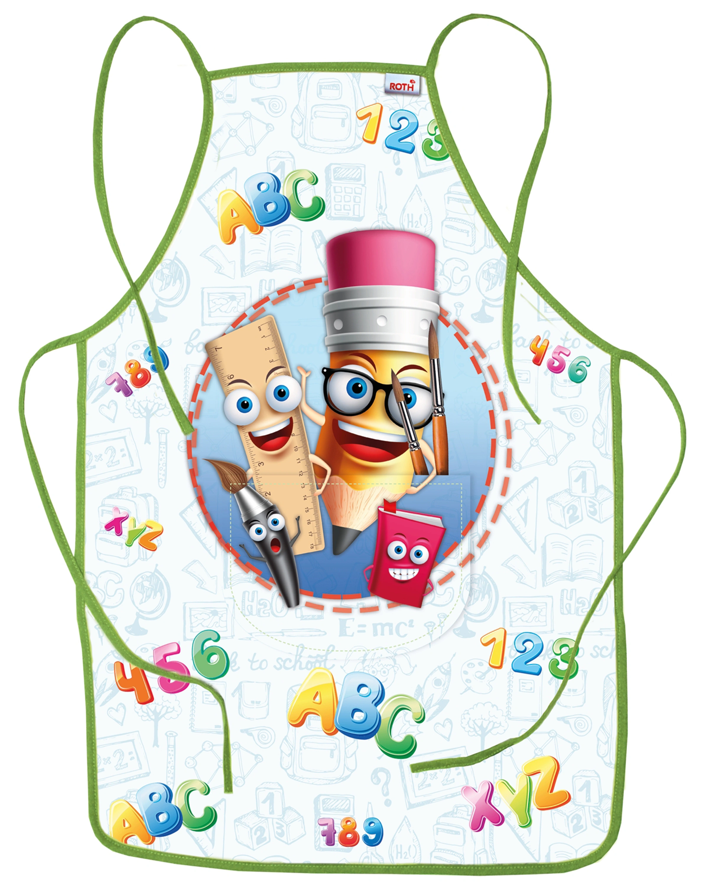 Kinderschürze SCHULFREUNDE in bunt