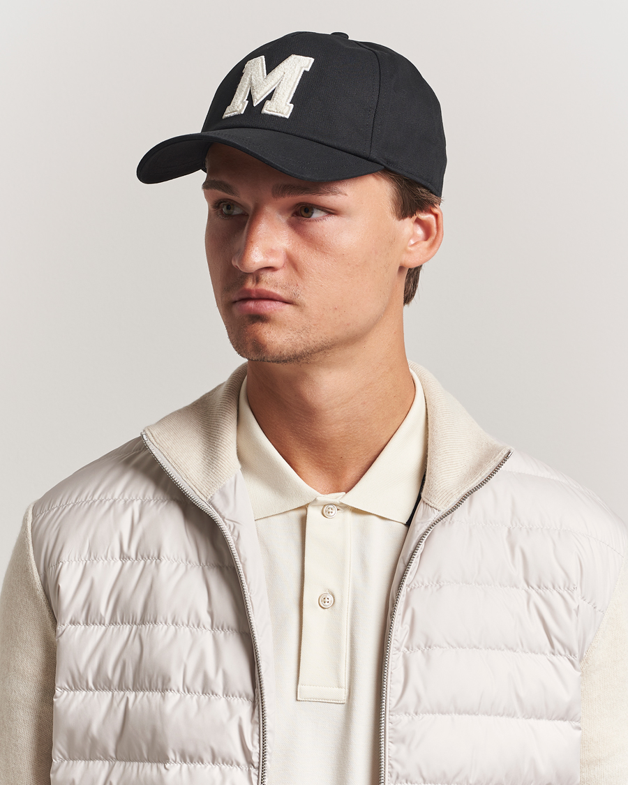 Moncler Archive Logo Baseball Cap Black
