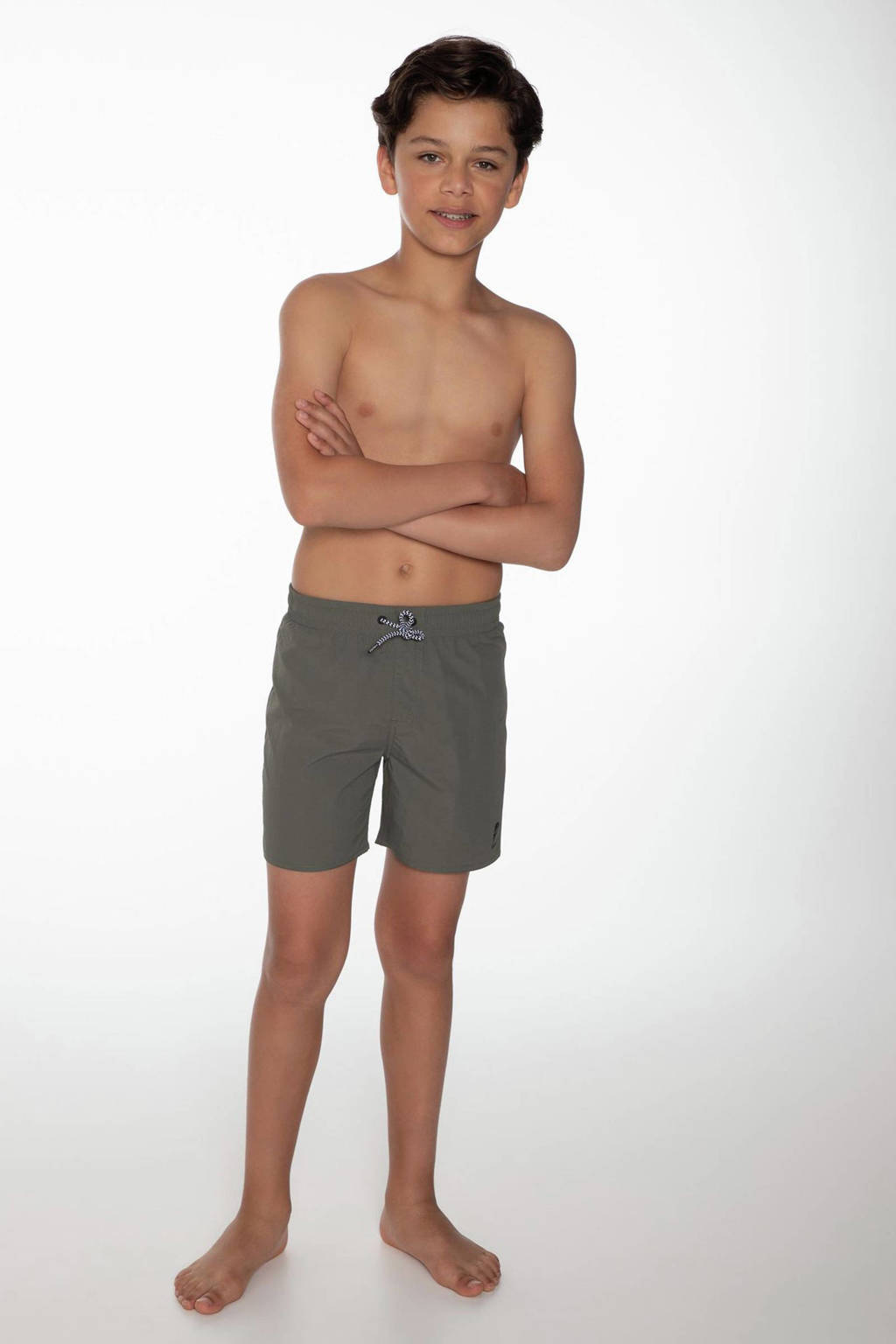 zwemshort CULTURE JR donkergroen