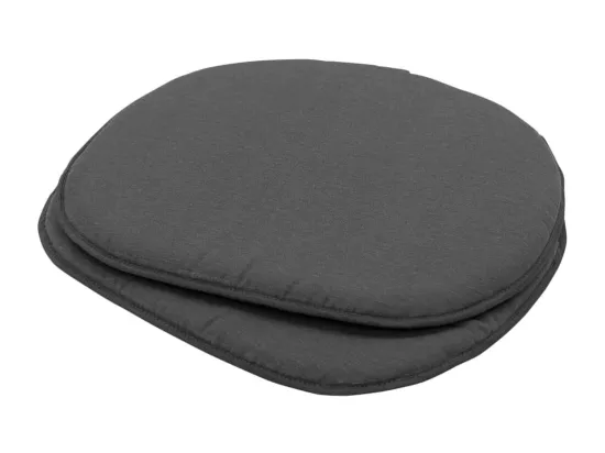 Coussins de siège Panama 2 pièces 39x36 cm Gris