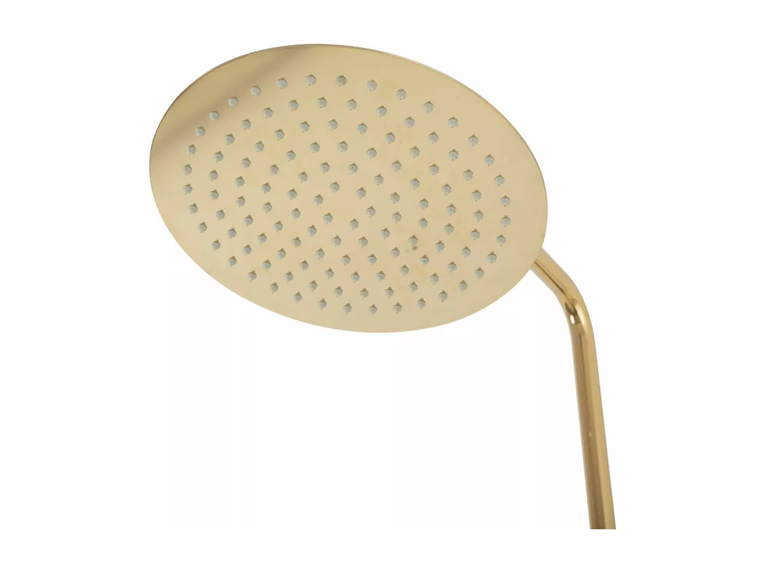 Kit de douche avec thermostat REA Lungo TermoStat Gold - Pommeau de douche ultra-pluie et robinet avec éléments
