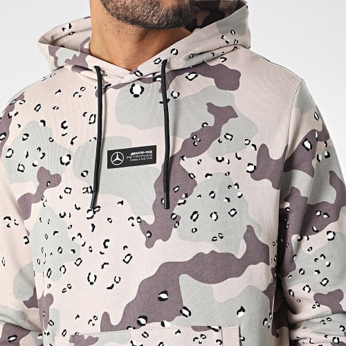 Sweat Capuche MAPF1 701221828 Beige Gris Bordeaux Camouflage