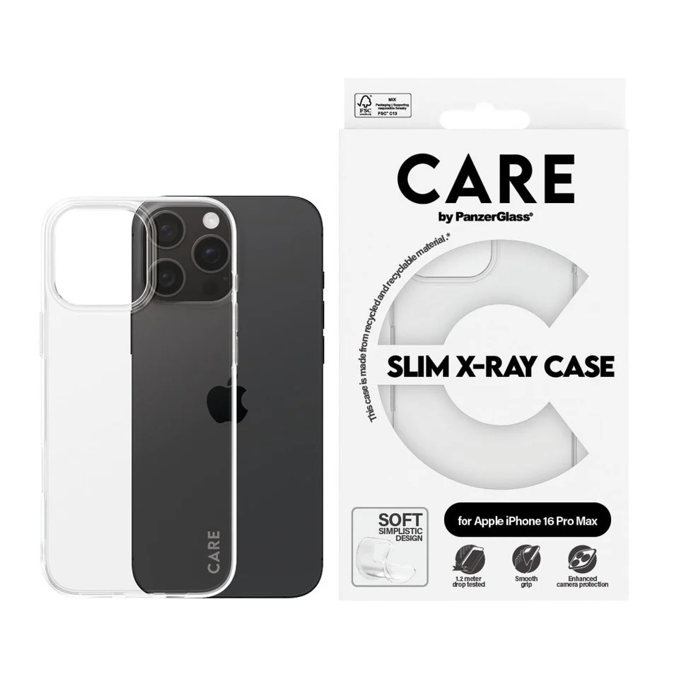 CARE by PanzerGlass - Case - Transparent - iPhone 16 Pro Max