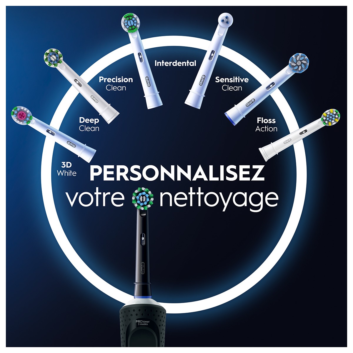Brosse à dents électrique - Vitality Pro Clean - Violet