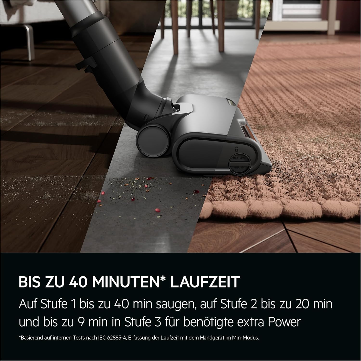AEG 6000 Akku-Staubsauger & Zusatz Akku / 103.000 U/Min / 175.000 dPa/Digitalmotor/Kabellos/bis zu 99% Staubaufnahme/verlängerte Laufzeit/Entnehmbarer 21,6 V Akku / AP61CB21DB & ZE186