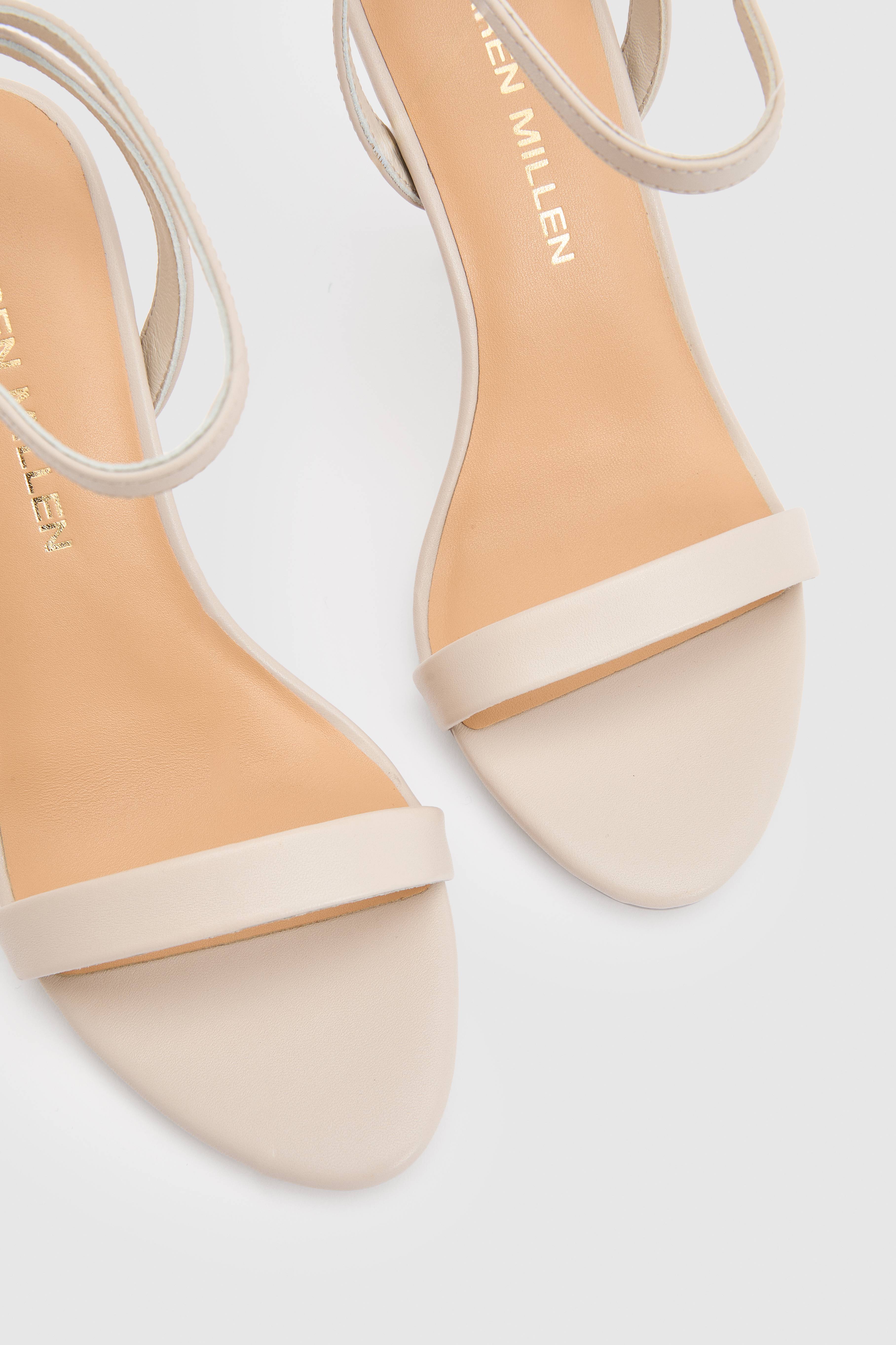 KarenMillen Sandale À Brides Avec Détail Talon En Cuir