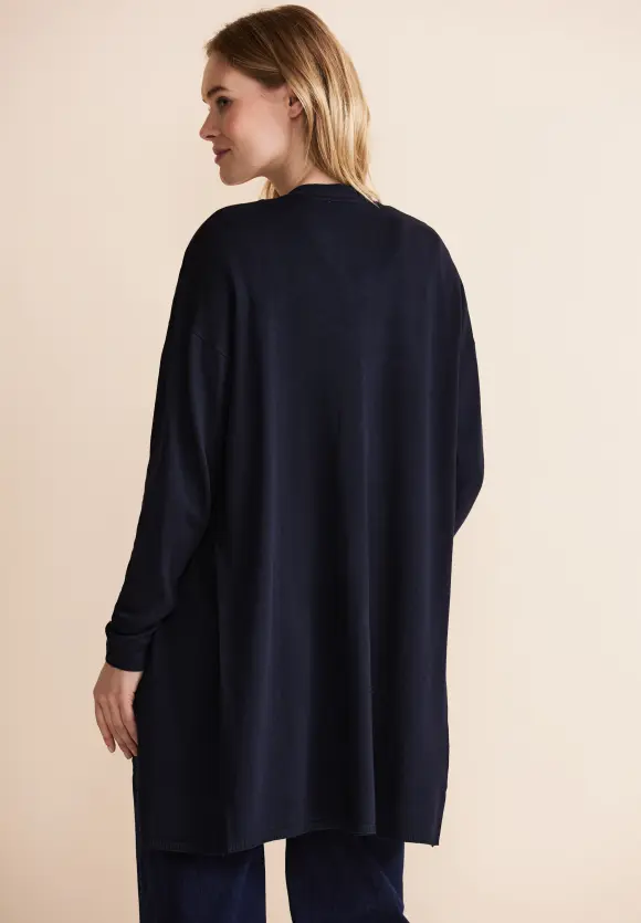 Langer Cardigan - deep blue