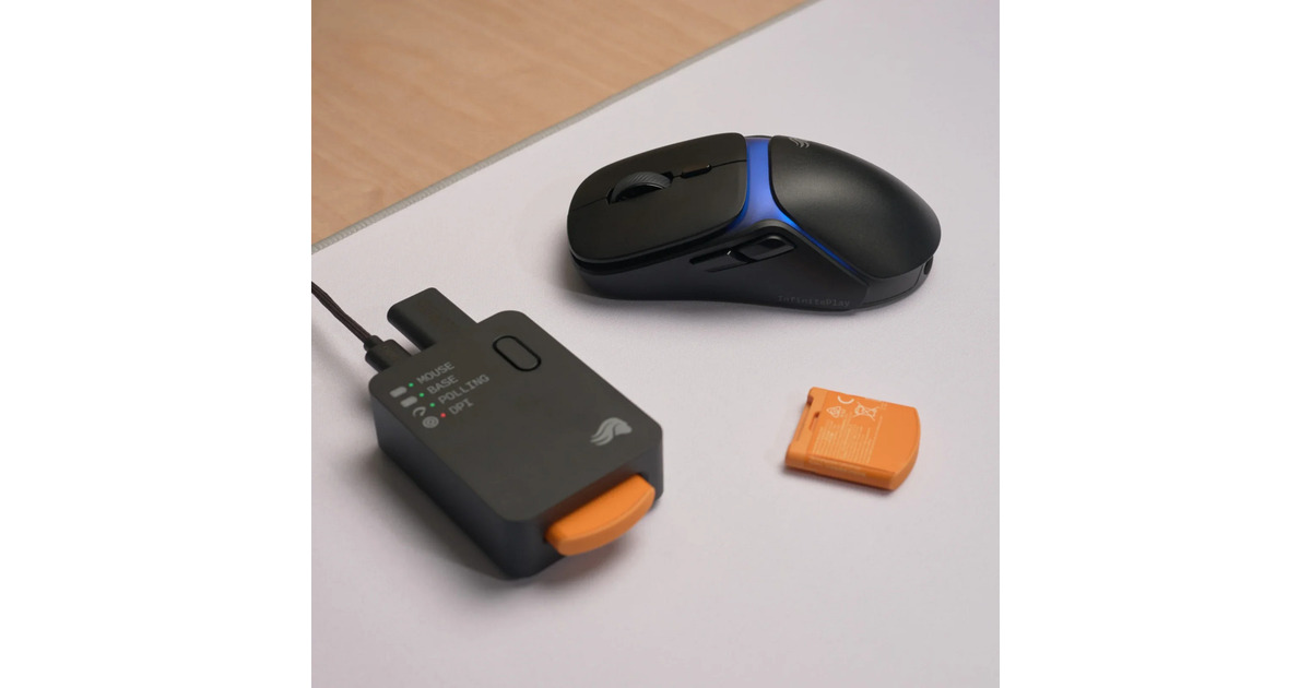 GloriousModel O 3 Wireless gaming muis  (Zwart (mat), Tot 30.000 dpi, RGB, USB / 2.4 GHz / Bluetooth)