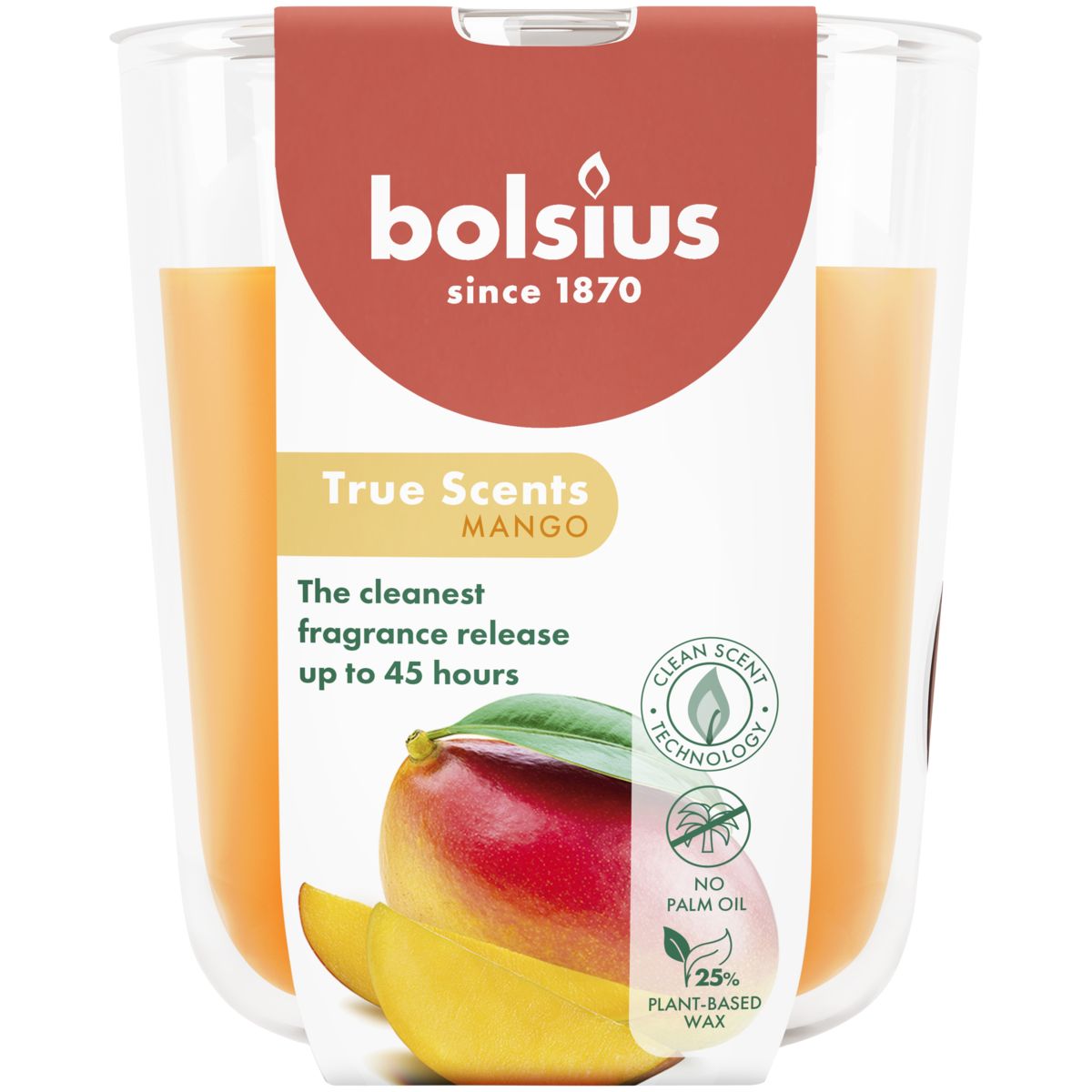 Bolsius Geurglas 97/85 True Scents Mango (1 stuk)