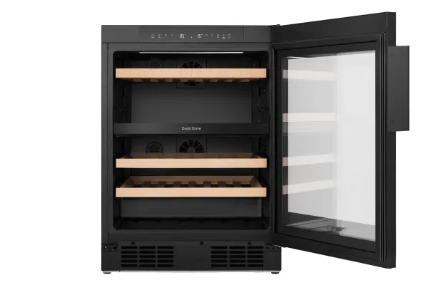 Hisense Vinskab - RW3N122GSLF CR, Vin køleboks, Indbygget, 46 flaske(r), F, Sort, Sort