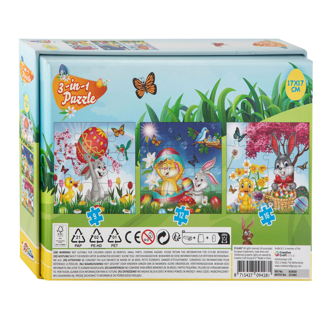 Legpuzzel Pasen 3in1