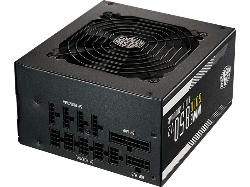 Cooler Master Netzteil MWE Gold V2 ATX 3.1 850 W Leises ATX-Netzteil mit 850 W Leistung