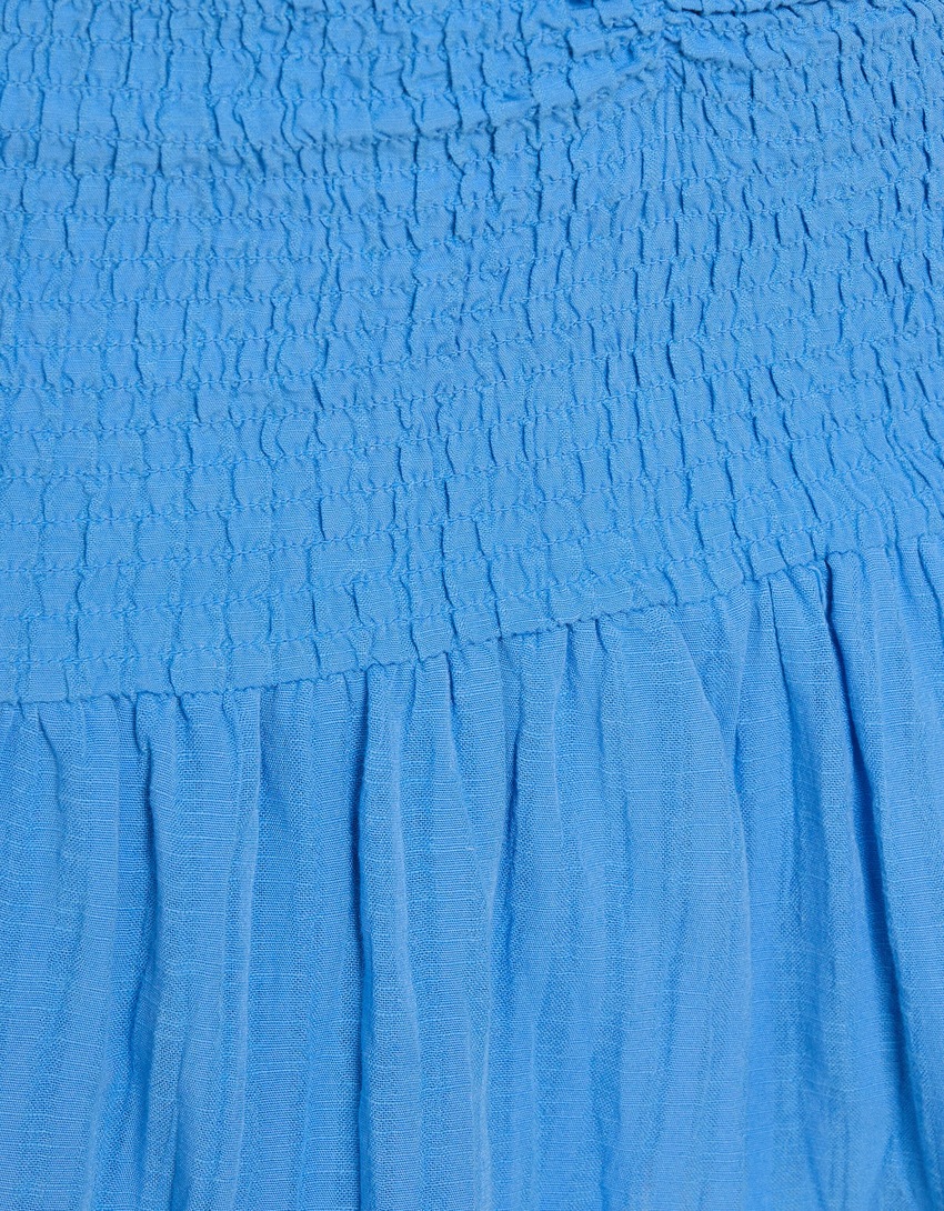 Saia-calça franzida