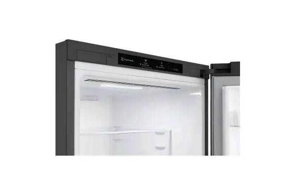 LG GBB61PZJMN - Køleskab/fryser - bund-fryser - bredde: 59.5 cm - dybde: 68.2 cm - højde: 186 cm - 341 liter - Klasse E - skinnende stål