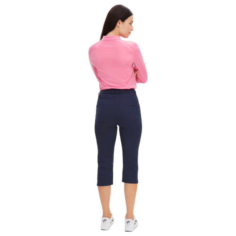 Chie Capri Bukser Dame Navy