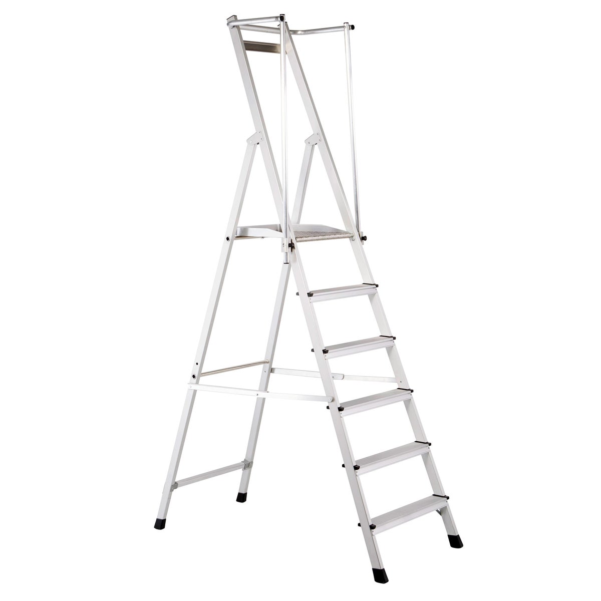 Zarges ZAP Neo S platformladder met opklapbare leuning, 8 treden