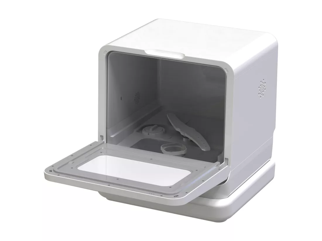 Mini lave-vaisselle portable 44cm - 3 couverts - 55db - 5 modes de nettoyage - lavage à 360° - avec ventile automatique