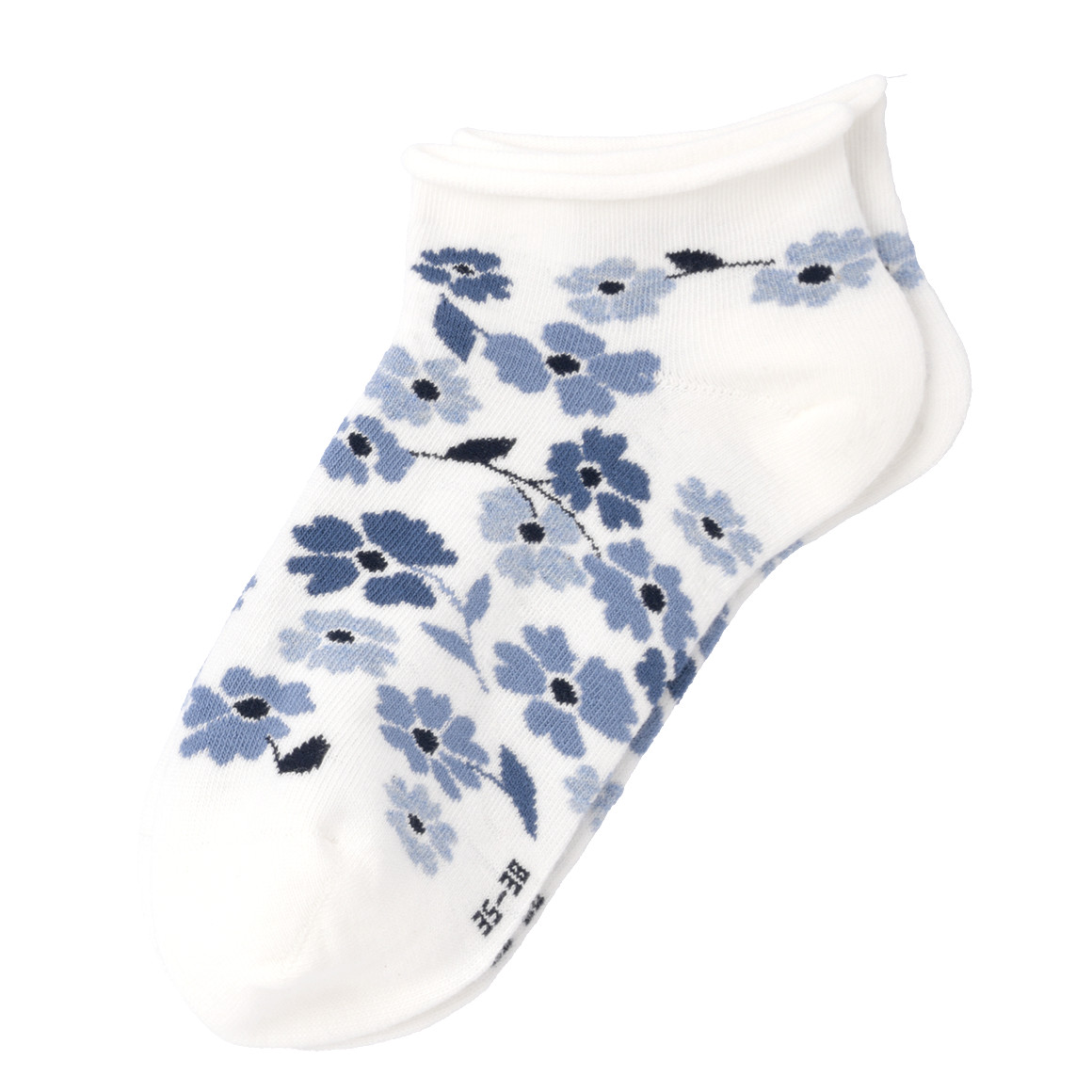 Gina Benotti 3 Paar Damen Sneaker-Socken im Set hellblau / dunkelblau / weiss