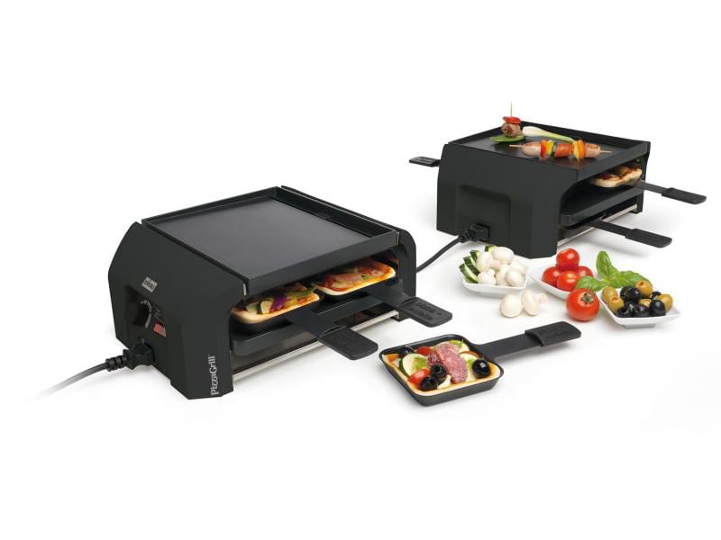 Stöckli Pizza-Grill FourFour Set, 8 Personen Raclette und Pizza Ofen