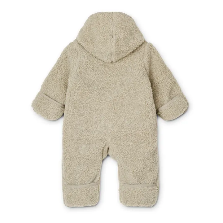 Liewood Combinaison Coton Bio Matières Recyclées Façon Fourrure Fraser | Beige