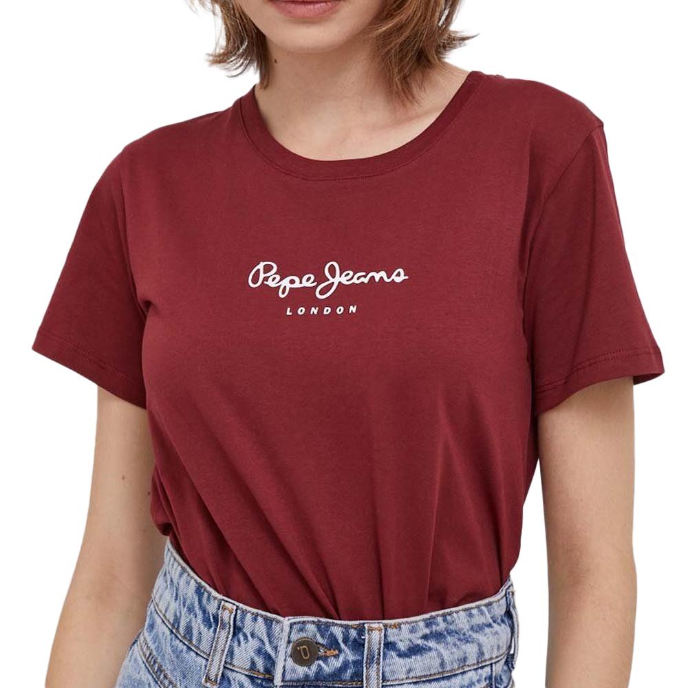 Pepe jeans T-shirt Bordeaux Femme Pepe jeans Wendys