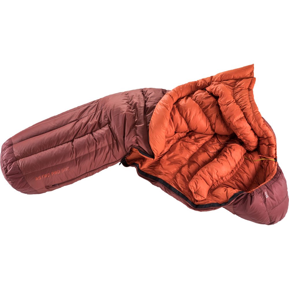 deuter Astro Pro 800 L Daunenschlafsack redwood paprika
