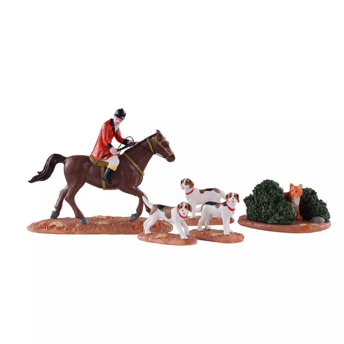 Personnages Lemax Chasse au renard