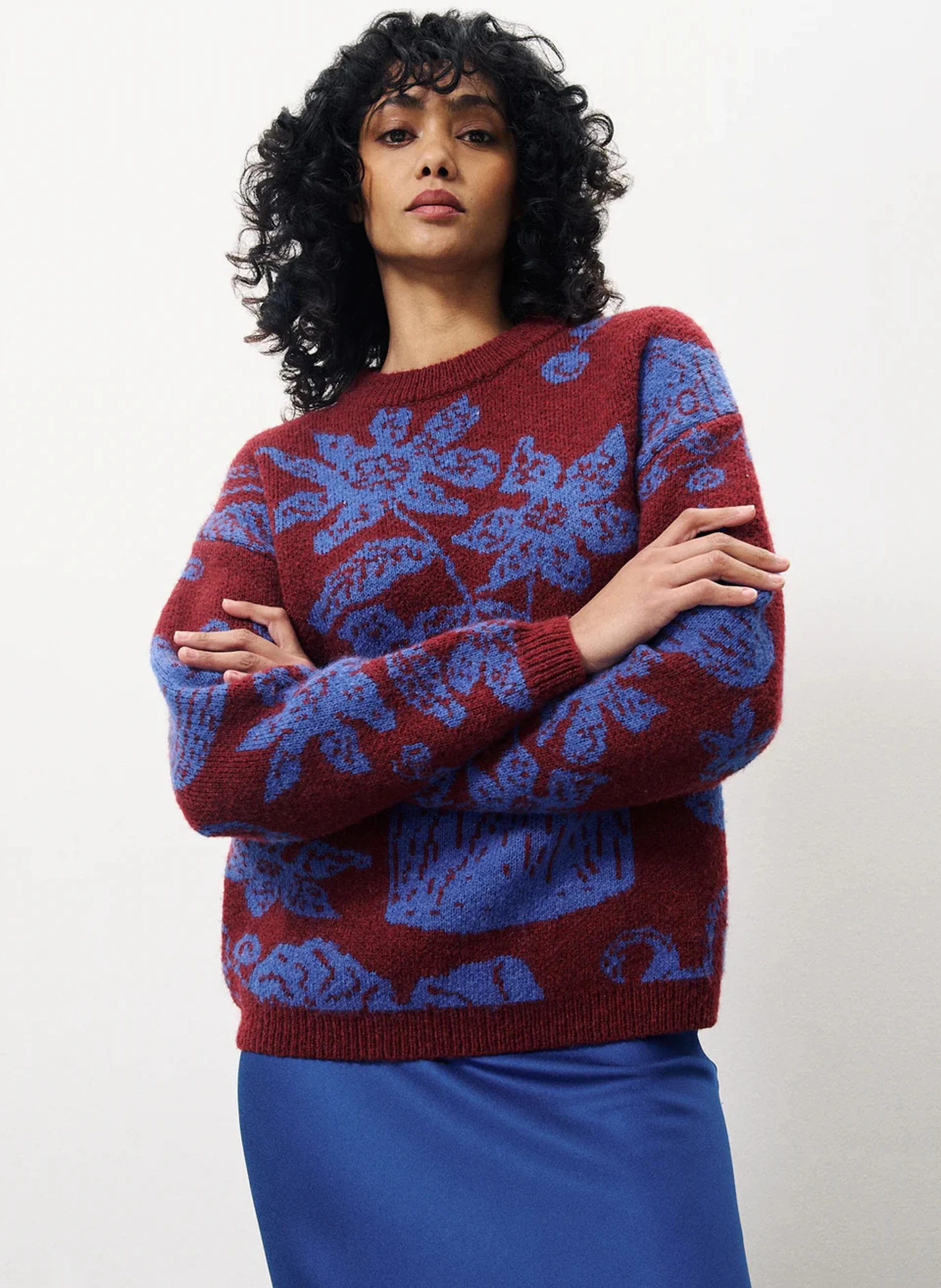 EGENIE - Pull col rond en jacquard | Multicolore