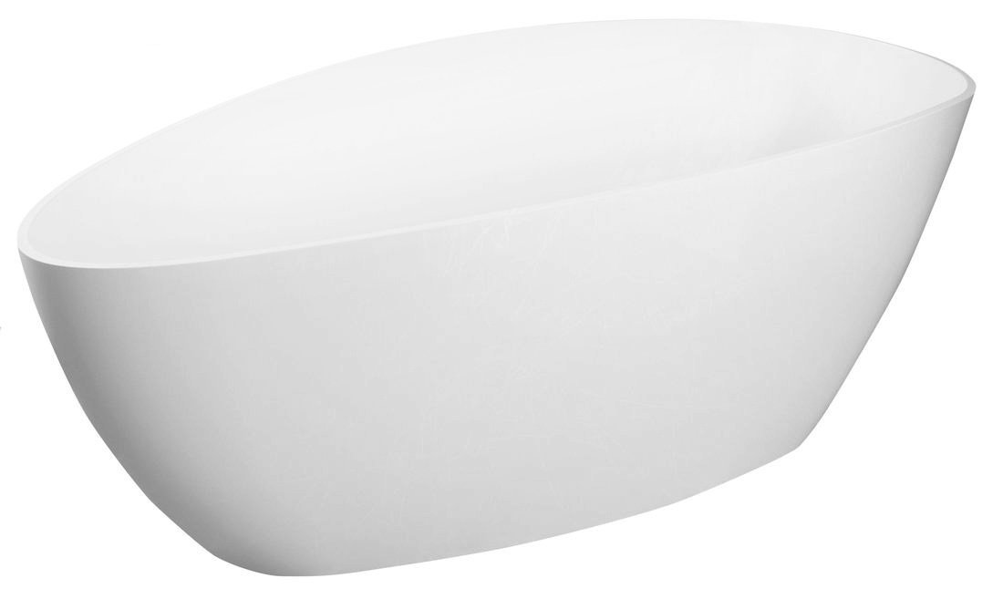 Gelco Elipsie vrijstaand bad wit glans mineraalmarmer 170x80cm