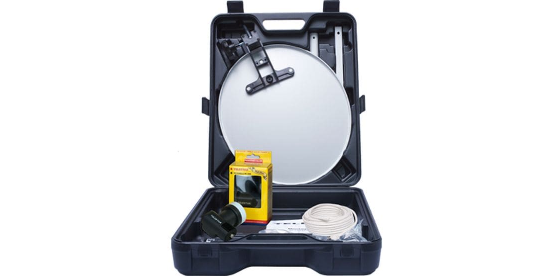 Telestar SAT Antenne SAT-Camping-Koffer Mobile Satellitenanlage ohne Receiver