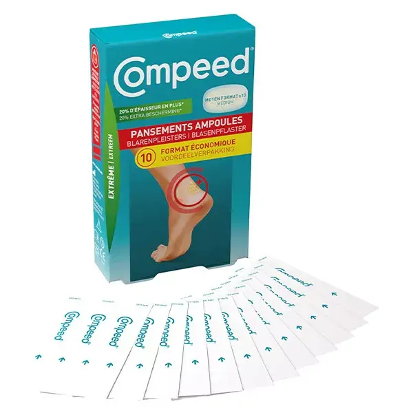Compeed Pansements Ampoules Extrême 10 Unités