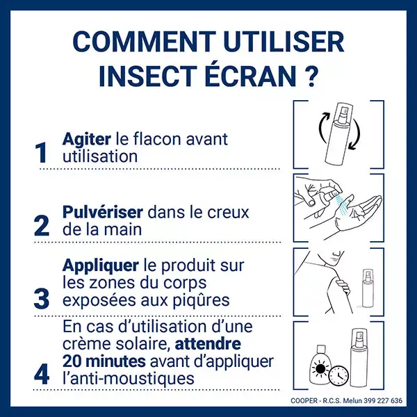 Spray Repelente de Mosquitos Insect Screen para Vespas e Marimbondos 100ml