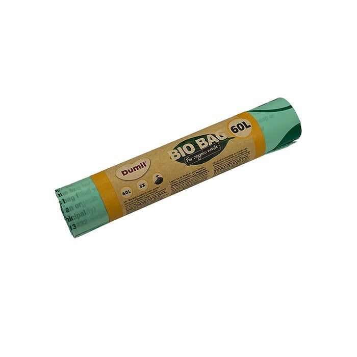 120st Biozakken 60 liter groen 60x80 cm composteerbaar  Doos 24 rollen à 5 stuks (8713815200757)
