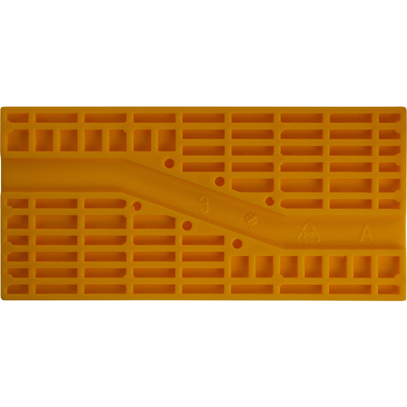 Kunststof triple blokje 100x48x4mm