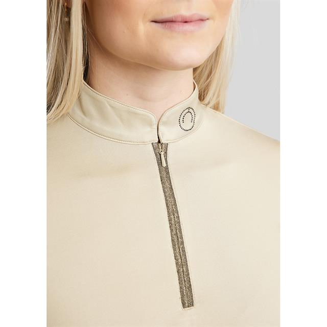 Trainingsshirt Montar MOGaia Gun Metal Tape Beige