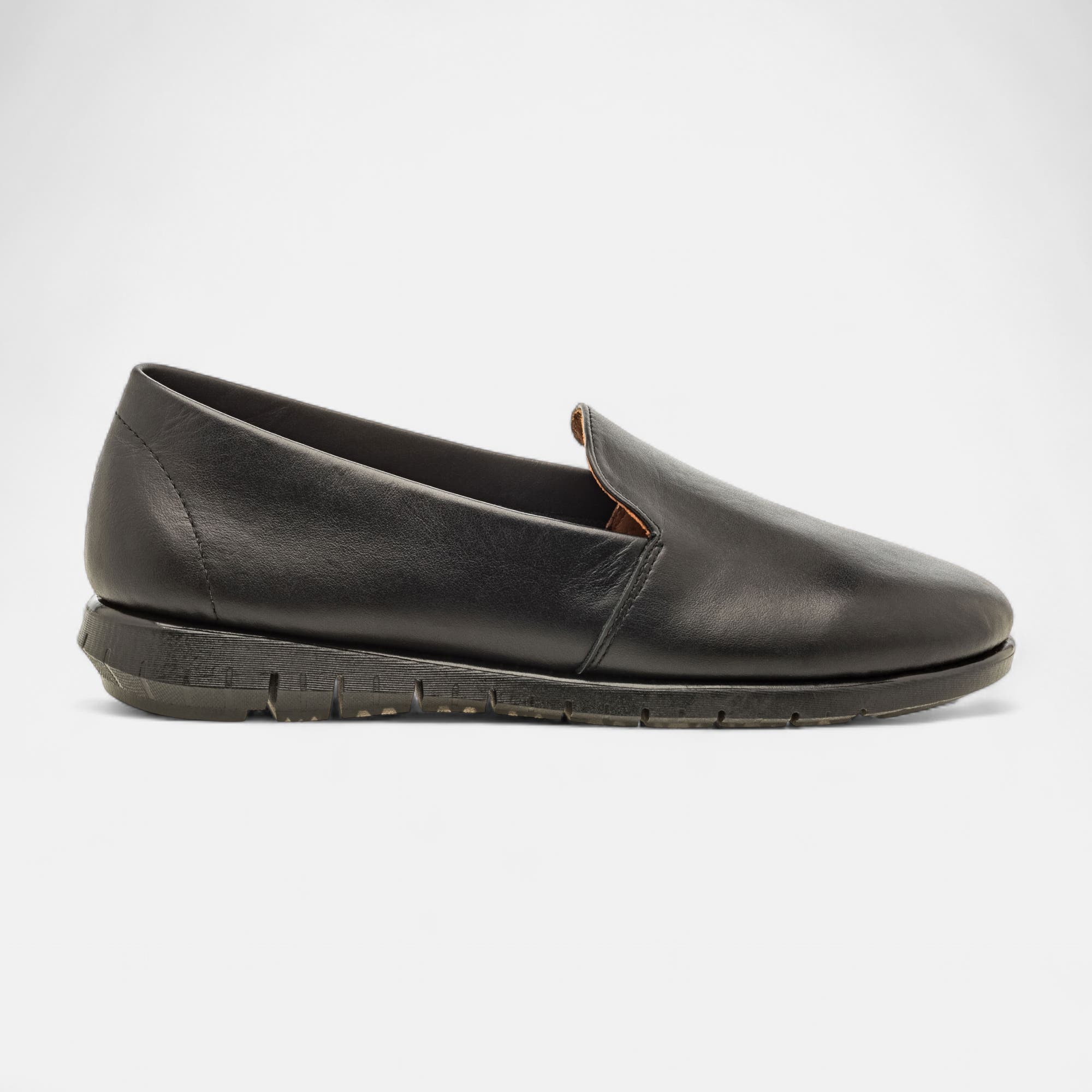 Mocassins Femme en cuir noir