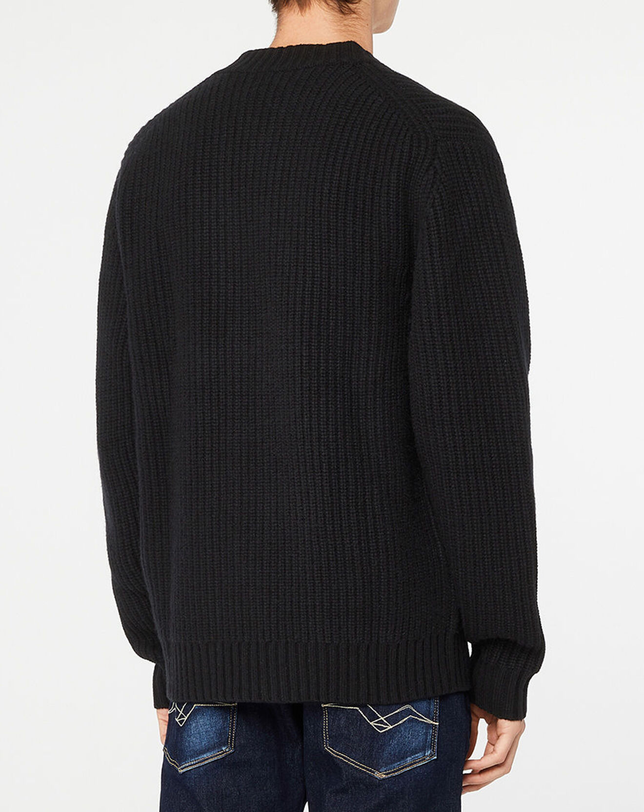Galeries Lafayette Cardigan en Laine & Cachemire Potecard Gulet Boxy noir