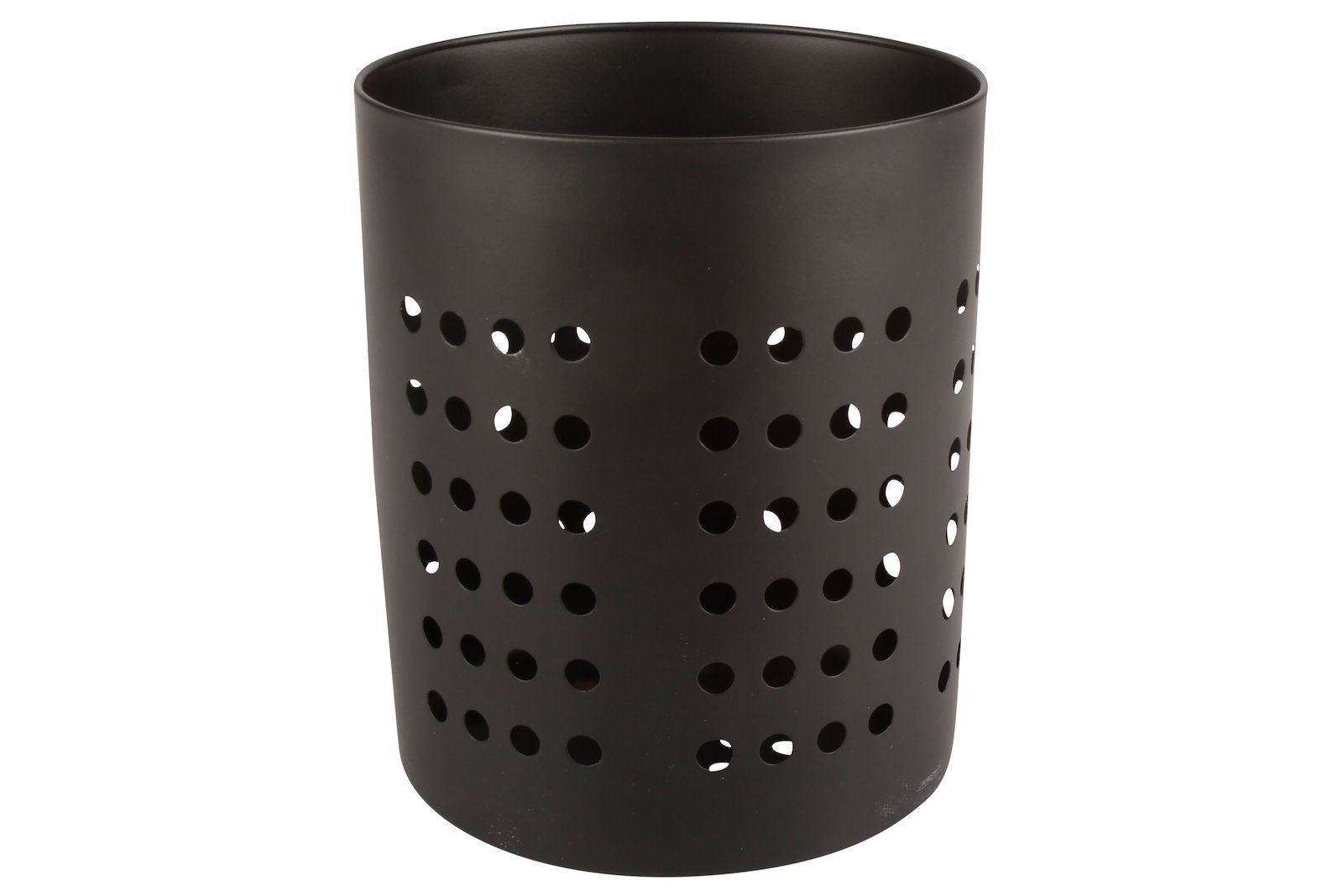 Ambriosa bestikkurv Sort metall Ø11 H13 cm