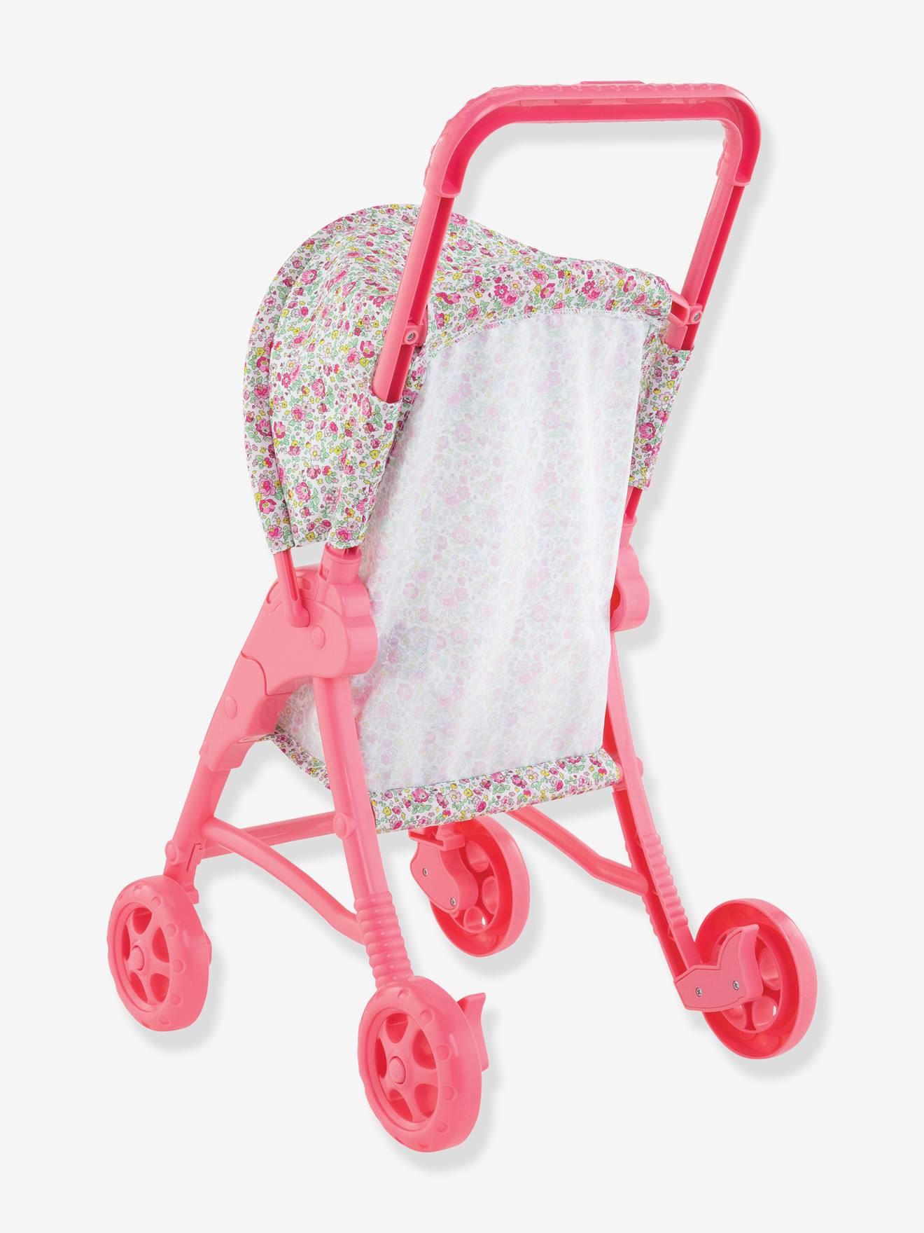 Carrinho de bebê floral
