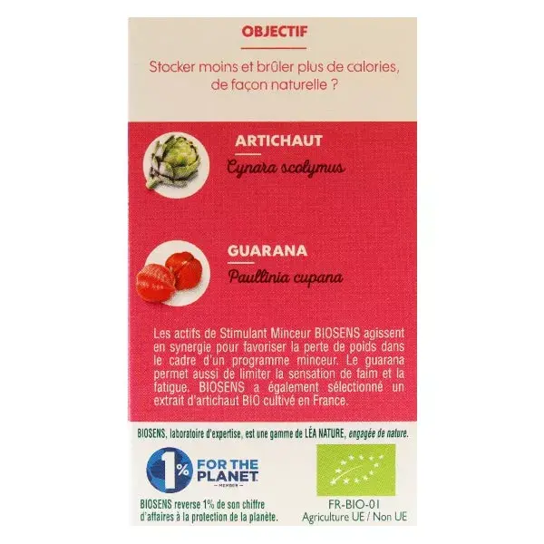 Biosens Estimulante de Emagrecimento Orgânico 45 cápsulas vegetais