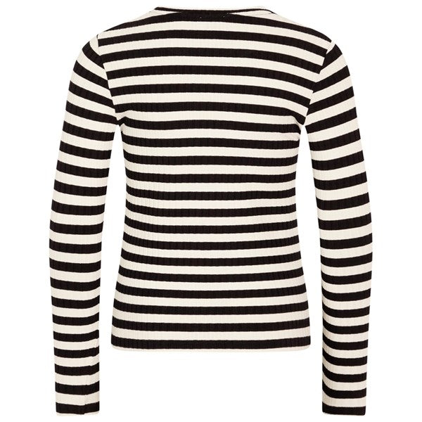 5x5 Classic Stripe Talika Bluse Black/Vanilla Ice