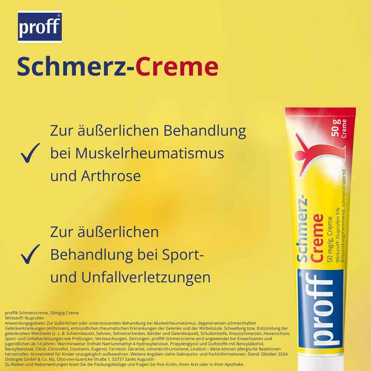 Proff Schmerzcreme 5%, 50 g