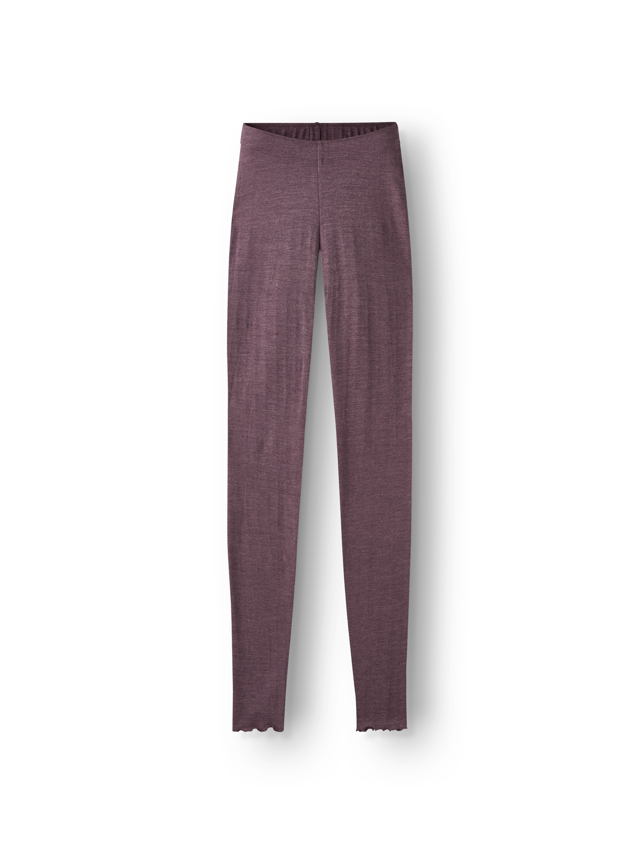 Pointelle legging van merinowol/zijde voor dames