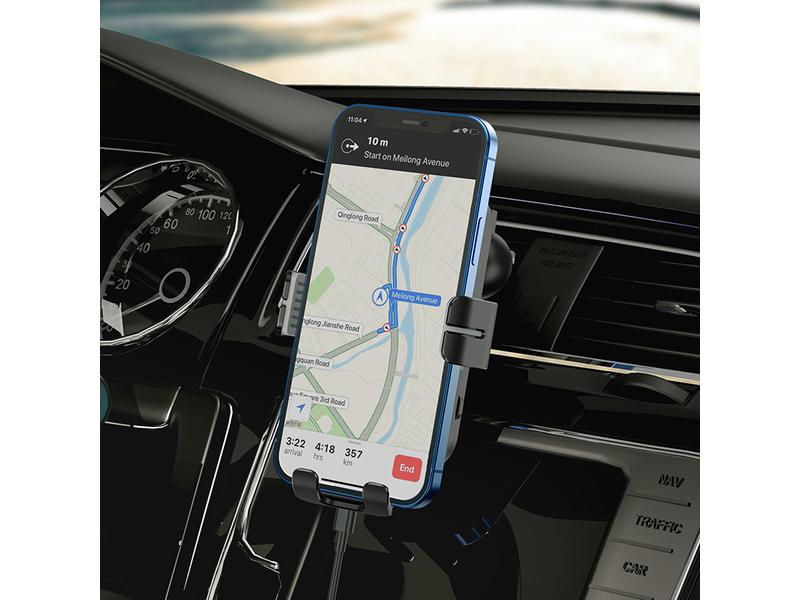 onit Handyhalterung mit Ladefunktion Halterung zum Aufladen und Befestigen des Smartphones an den Lüftungsschlitzen des Autos
