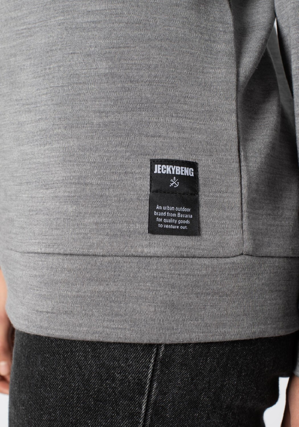 Jeckybeng The Merino Sweater Unisex Grey Melange