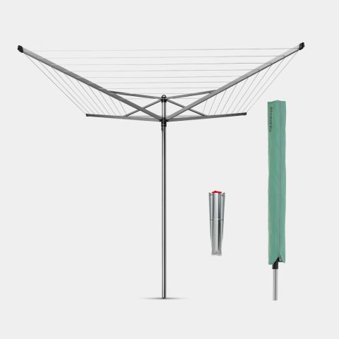 Droogmolen Topspinner, 50 meter met metalen grondanker, doorsnede 45 m