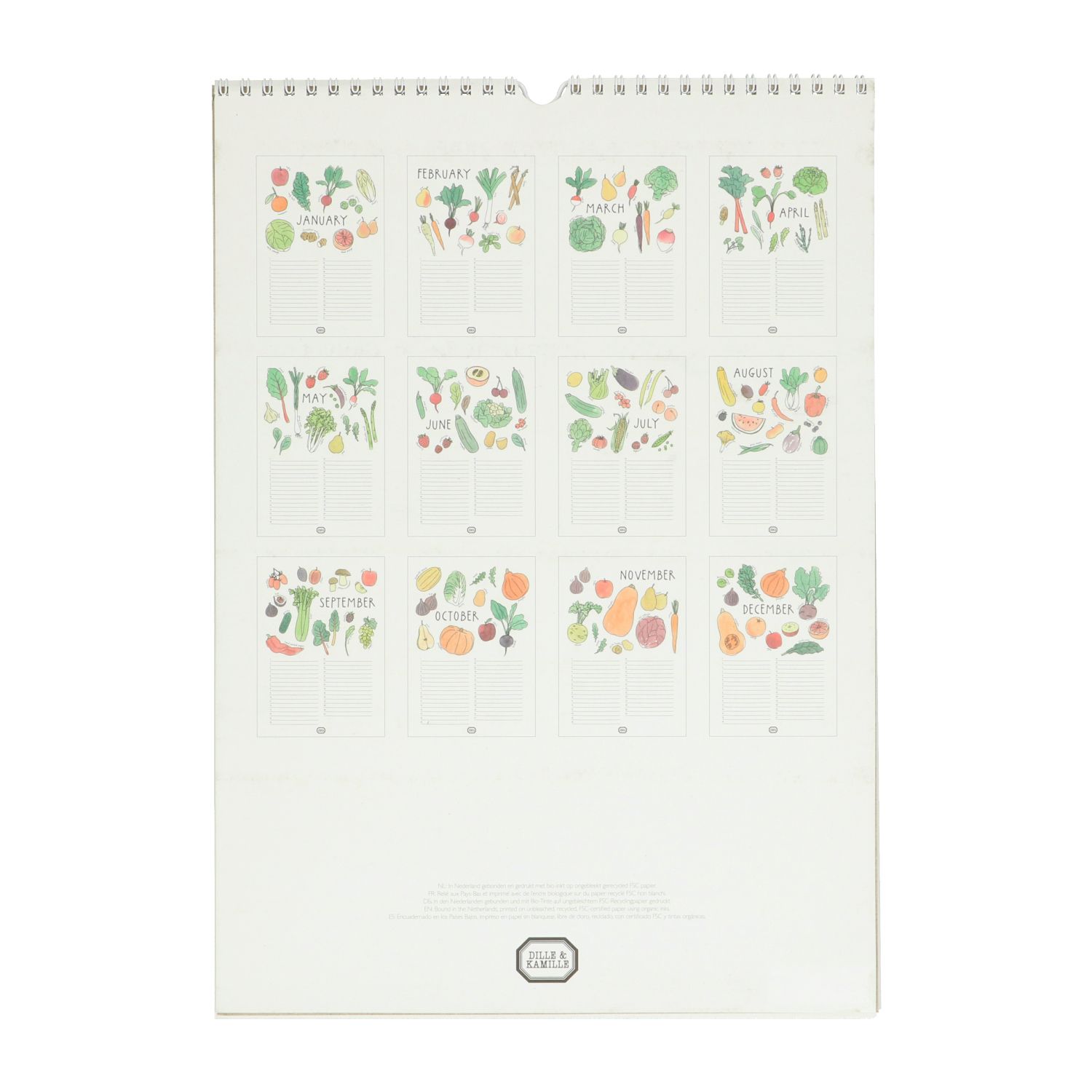 Verjaardagskalender, groente fruit