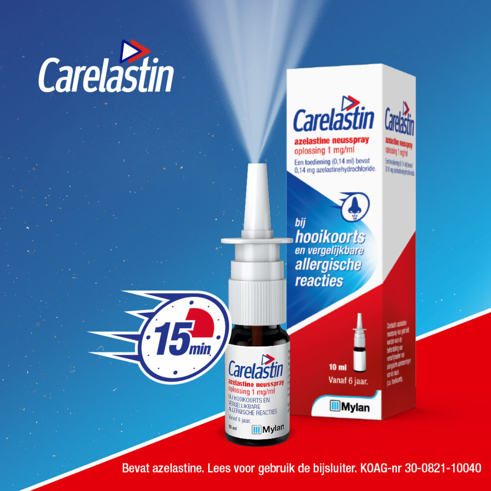 Carelastin Neusspray bij Hooikoorts10 ml